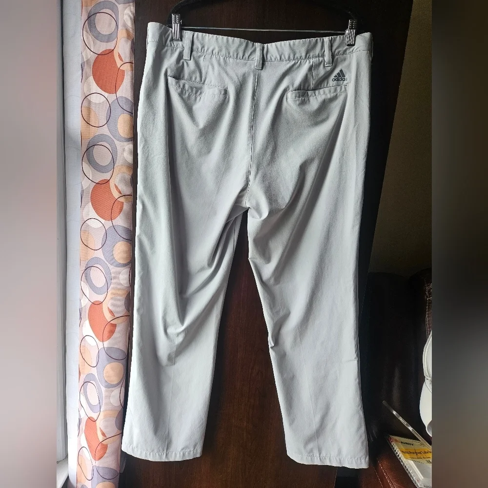 Adidas Men's Light Gray Casual Pants Size 38×30